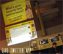 Agency Entourage SXSW Marketing Twitter Wall