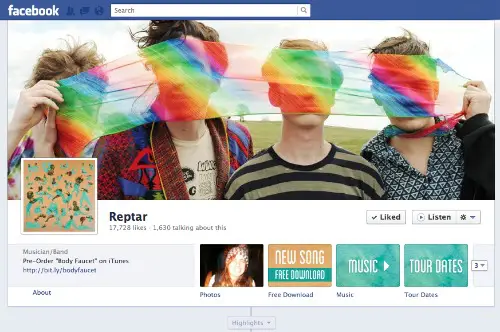 Facebook Announces Listen Button for Band and Artist Pages