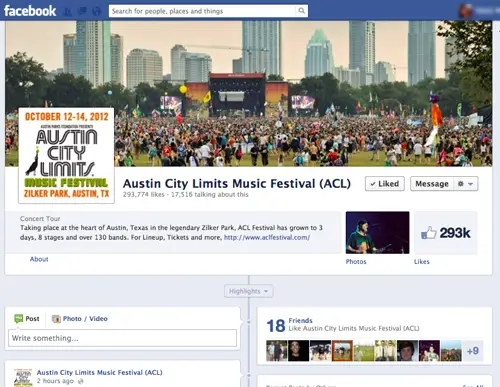 ACL Facebook Page