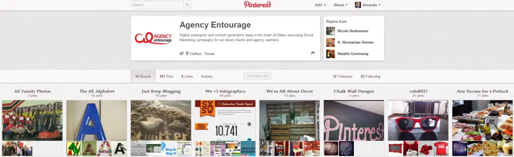 Agency Entourage Pinterest