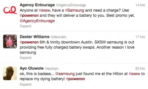 Samsung Mobile #poweron SXSW marketing stunt