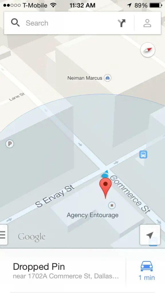 How to drop a pin on google maps