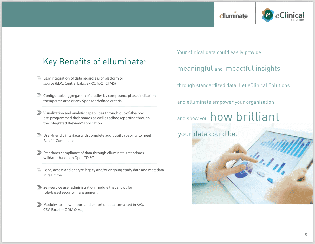 eClinical Solutions - CREATIVE DESIGN - Data Repository PC 6