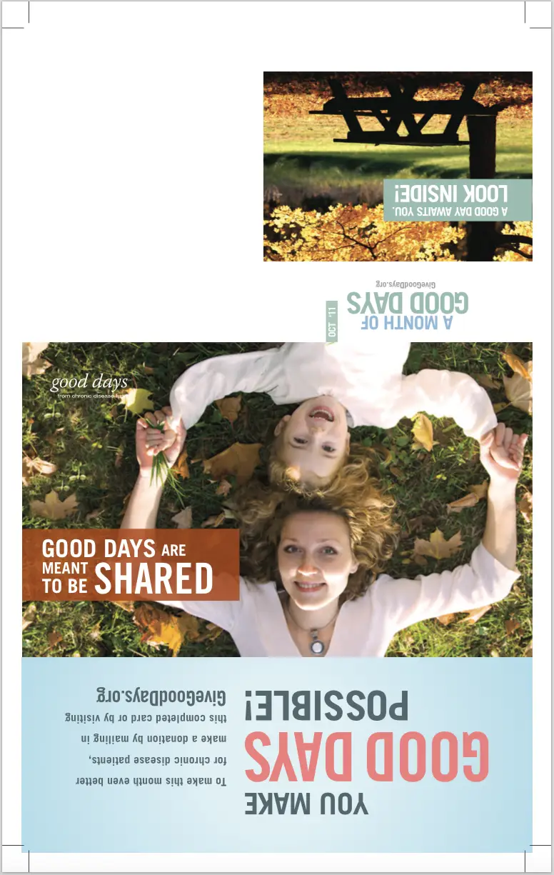 Good Days from CDF - PRINT- Mailer Cover OCT