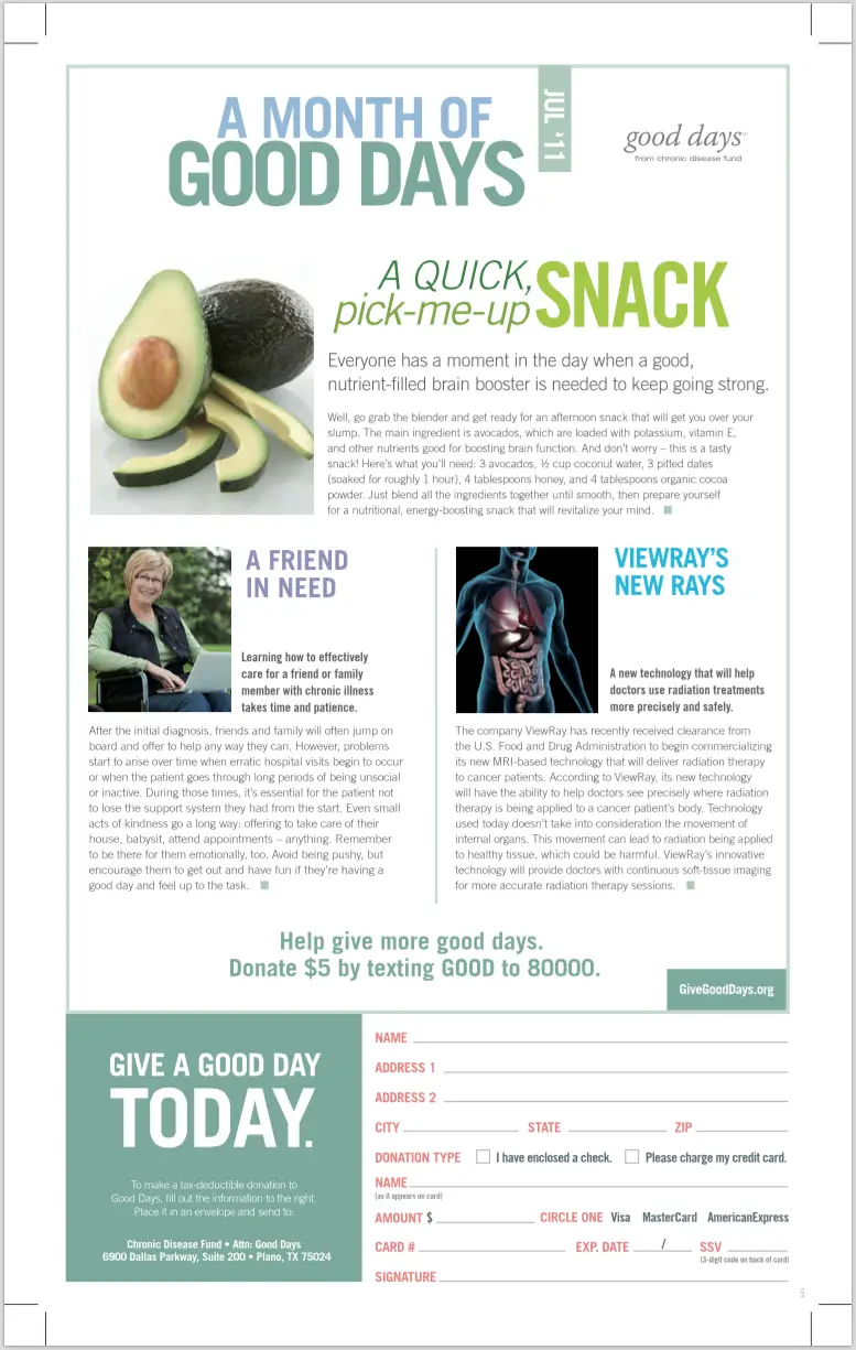 Good Days from CDF - PRINT- Mailer INSIDE JUL