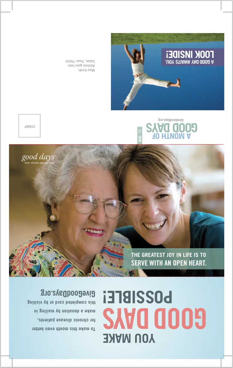 Good Days from CDF - PRINT- Mailer COVER AUG