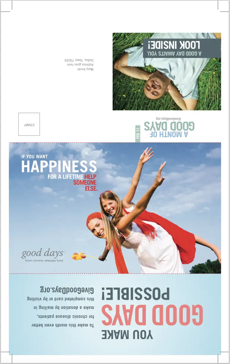 Good Days from CDF - PRINT- Mailer COVER FEB