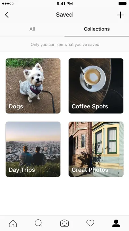 instagram launches private collections