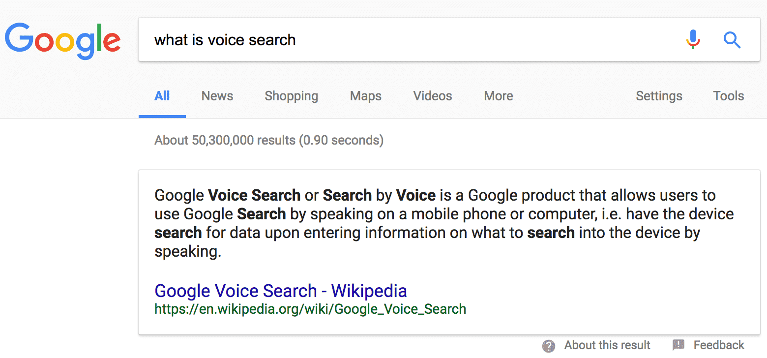 Optimize for Voice Search